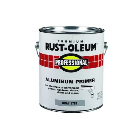 Rust-Oleum Aluminum Primer, Flat, Gray, 1 gal 8781-402